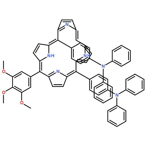 Benzenamine, 4,4'-[10-(3,4,5-trimethoxyphenyl)-21H,23H-porphine-5,15-diyl]bis[N,N-diphenyl-