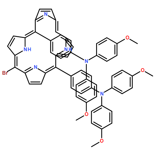 Benzenamine, 4,4'-(10-bromo-21H,23H-porphine-5,15-diyl)bis[N,N-bis(4-methoxyphenyl)-