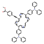 Benzoic acid, 4-[2-[10,20-bis[4-(diphenylamino)phenyl]-21H,23H-porphin-5-yl]ethynyl]-, methyl ester