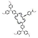 Benzoic acid, 4-[2-[10,20-bis[4-[bis(4-methoxyphenyl)amino]phenyl]-21H,23H-porphin-5-yl]ethynyl]-, methyl ester