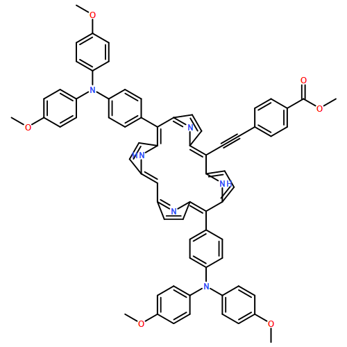 Benzoic acid, 4-[2-[10,20-bis[4-[bis(4-methoxyphenyl)amino]phenyl]-21H,23H-porphin-5-yl]ethynyl]-, methyl ester