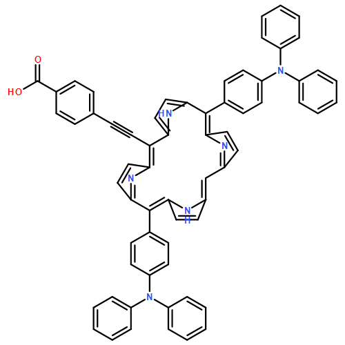 Benzoic acid, 4-[2-[10,20-bis[4-(diphenylamino)phenyl]-21H,23H-porphin-5-yl]ethynyl]-