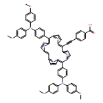 Benzoic acid, 4-[2-[10,20-bis[4-[bis(4-methoxyphenyl)amino]phenyl]-21H,23H-porphin-5-yl]ethynyl]-