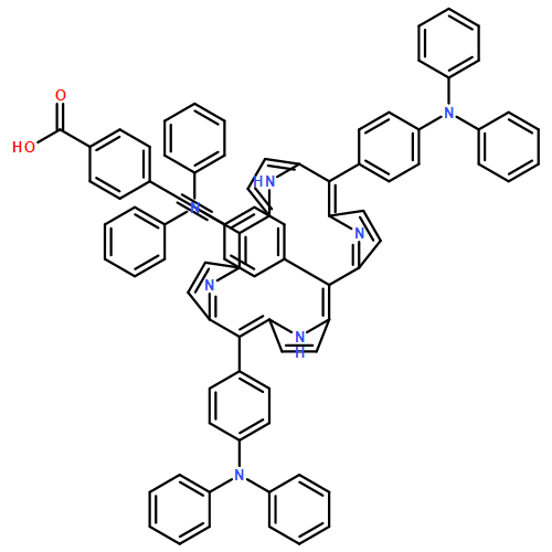 Benzoic acid, 4-[2-[10,15,20-tris[4-(diphenylamino)phenyl]-21H,23H-porphin-5-yl]ethynyl]-