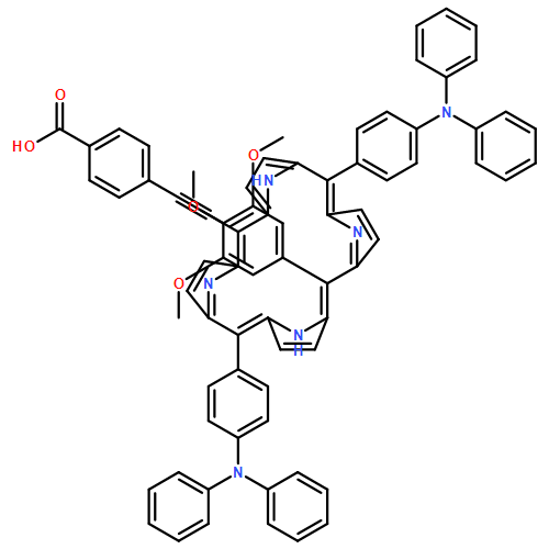 Benzoic acid, 4-[2-[10,20-bis[4-(diphenylamino)phenyl]-15-(3,4,5-trimethoxyphenyl)-21H,23H-porphin-5-yl]ethynyl]-