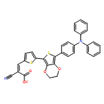 2-Propenoic acid, 2-cyano-3-[5-[7-[4-(diphenylamino)phenyl]-2,3-dihydrothieno[3,4-b]-1,4-dioxin-5-yl]-2-thienyl]-