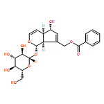 β-D-Glucopyranoside, (1S,4aR,5S,7aS)-7-[(benzoyloxy)methyl]-1,4a,5,7a-tetrahydro-5-hydroxycyclopenta[c]pyran-1-yl