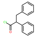 Benzenepropanoyl chloride, α-phenyl-