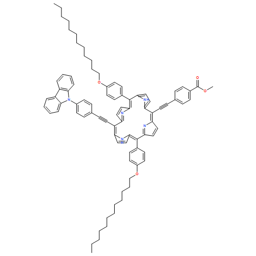 Benzoic acid, 4-[2-[15-[2-[4-(9H-carbazol-9-yl)phenyl]ethynyl]-10,20-bis[4-(dodecyloxy)phenyl]-21H,23H-porphin-5-yl]ethynyl]-, methyl ester