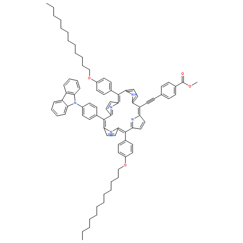 Benzoic acid, 4-[2-[15-[4-(9H-carbazol-9-yl)phenyl]-10,20-bis[4-(dodecyloxy)phenyl]-21H,23H-porphin-5-yl]ethynyl]-, methyl ester