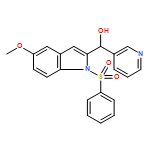 1H-Indole-2-methanol, 5-methoxy-1-(phenylsulfonyl)-α-3-pyridinyl-