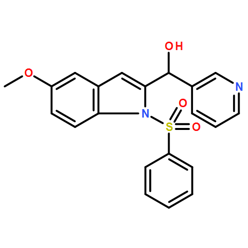 1H-Indole-2-methanol, 5-methoxy-1-(phenylsulfonyl)-α-3-pyridinyl-