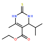 5-Pyrimidinecarboxylic acid,1,2,3,4-tetrahydro-6-methyl-4-(1-methylethyl)-2-thioxo-, ethyl ester