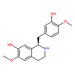 7-Isoquinolinol, 1,2,3,4-tetrahydro-1-[(3-hydroxy-4-methoxyphenyl)methyl]-6-methoxy-, (1R)-