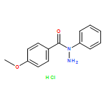 Benzoic acid, 4-methoxy-, 1-phenylhydrazide, hydrochloride (1:1)