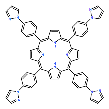 21H,23H-Porphine, 5,10,15,20-tetrakis[4-(1H-pyrazol-1-yl)phenyl]-