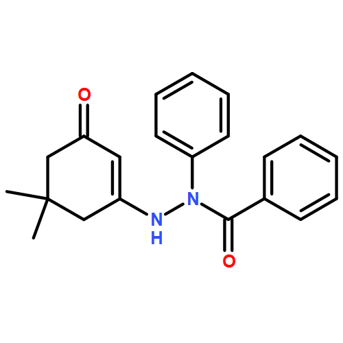 Benzoic acid, 2-(5,5-dimethyl-3-oxo-1-cyclohexen-1-yl)-1-phenylhydrazide