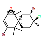 Spiro[cyclohexane-1,2'-[7]oxabicyclo[4.1.0]hept[4]ene], 3,4'-dibromo-4-chloro-1',3',3',4-tetramethyl-, (1R,1'S,3S,4S,6'R)-