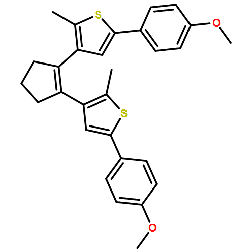 Thiophene, 3,3'-(1-cyclopentene-1,2-diyl)bis[5-(4-methoxyphenyl)-2-methyl-