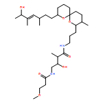 Butanamide, 3-hydroxy-N-[3-[(2R,3S,6S,8S)-8-[(3S,4E,6S)-6-hydroxy-3,5-dimethyl-4-hepten-1-yl]-3-methyl-1,7-dioxaspiro[5.5]undec-2-yl]propyl]-4-[(3-methoxy-1-oxopropyl)amino]-2-methyl-, (2S,3R)-