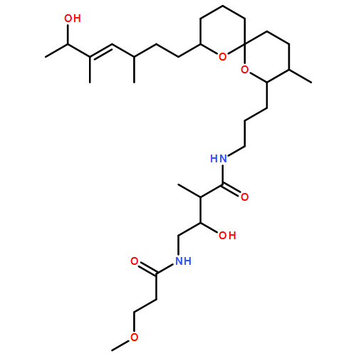 Butanamide, 3-hydroxy-N-[3-[(2R,3S,6S,8S)-8-[(3S,4E,6S)-6-hydroxy-3,5-dimethyl-4-hepten-1-yl]-3-methyl-1,7-dioxaspiro[5.5]undec-2-yl]propyl]-4-[(3-methoxy-1-oxopropyl)amino]-2-methyl-, (2S,3R)-