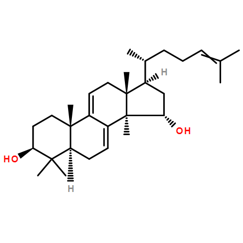 Lanosta-7,9(11),24-triene-3,15-diol, (3β,15α)-