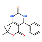 5-Pyrimidinecarboxylic acid, 1,2,3,4-tetrahydro-6-methyl-2-oxo-4-phenyl-, 1,1-dimethylethyl ester