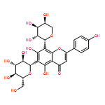 4H-1-Benzopyran-4-one, 8-β-L-arabinopyranosyl-6-β-D-glucopyranosyl-5,7-dihydroxy-2-(4-hydroxyphenyl)-