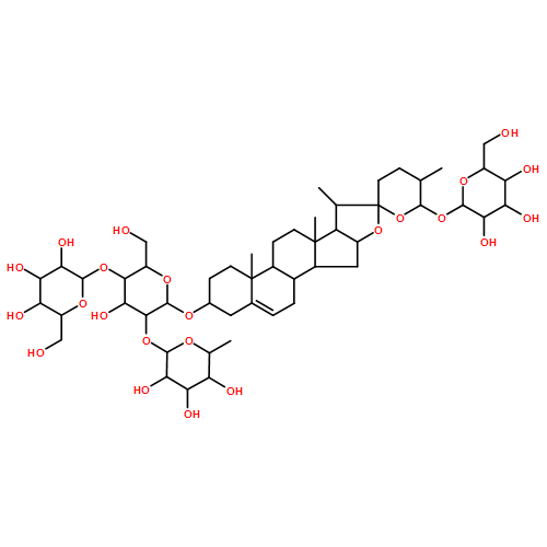 β-D-Glucopyranoside, (3β,25R)-26-(β-D-glucopyranosyloxy)spirost-5-en-3-yl O-6-deoxy-α-L-mannopyranosyl-(1→2)-O-[β-D-glucopyranosyl-(1→4)]-