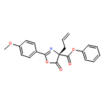 4-Oxazolecarboxylic acid, 4,5-dihydro-2-(4-methoxyphenyl)-5-oxo-4-(2-propen-1-yl)-, phenyl ester, (4R)-