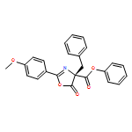 4-Oxazolecarboxylic acid,4,5-dihydro-2-(4-methoxyphenyl)-5-oxo-4-(phenylmethyl)-, phenyl ester,(4R)-