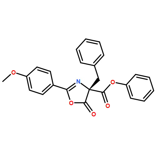 4-Oxazolecarboxylic acid,4,5-dihydro-2-(4-methoxyphenyl)-5-oxo-4-(phenylmethyl)-, phenyl ester,(4R)-