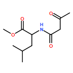 L-Leucine, N-(1,3-dioxobutyl)-, methyl ester