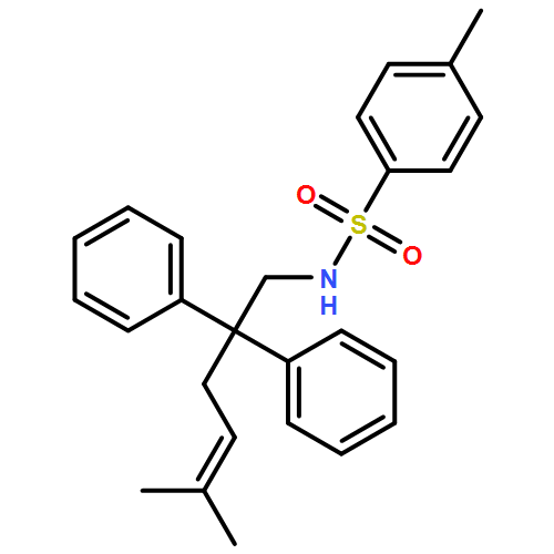 Benzenesulfonamide, 4-methyl-N-(5-methyl-2,2-diphenyl-4-hexen-1-yl)-