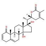 Ergosta-2,5,24-trien-26-oic acid, 14,17,22-trihydroxy-1-oxo-, δ-lactone, (17α,22R)-