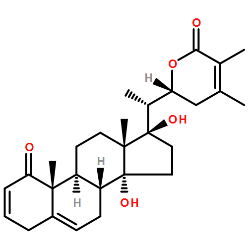 Ergosta-2,5,24-trien-26-oic acid, 14,17,22-trihydroxy-1-oxo-, δ-lactone, (17α,22R)-