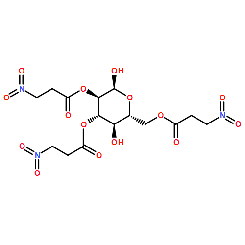 α-D-Glucopyranose, 2,3,6-tris(3-nitropropanoate)