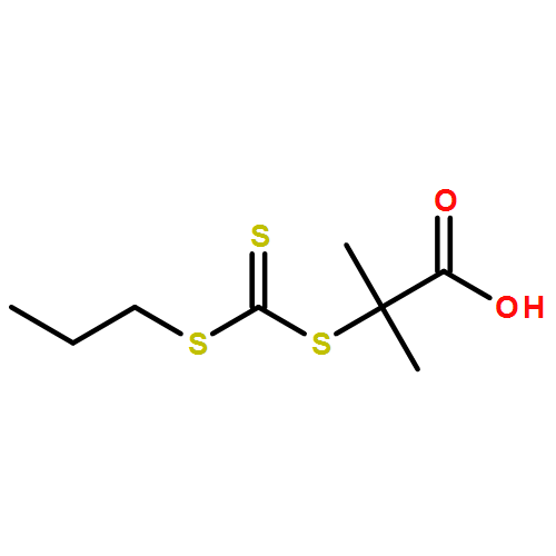 Propanoic acid, 2-methyl-2-[[(propylthio)thioxomethyl]thio]-