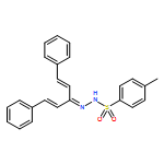 Benzenesulfonic acid, 4-methyl-, 3-phenyl-1-(2-phenylethenyl)-2-propenylidenehydrazide, (E,E)- (9CI)