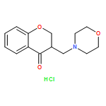 4H-1-Benzopyran-4-one, 2,3-dihydro-3-(4-morpholinylmethyl)-, hydrochloride (1:1)