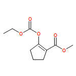 1-Cyclopentene-1-carboxylic acid, 2-[(ethoxycarbonyl)oxy]-, methyl ester