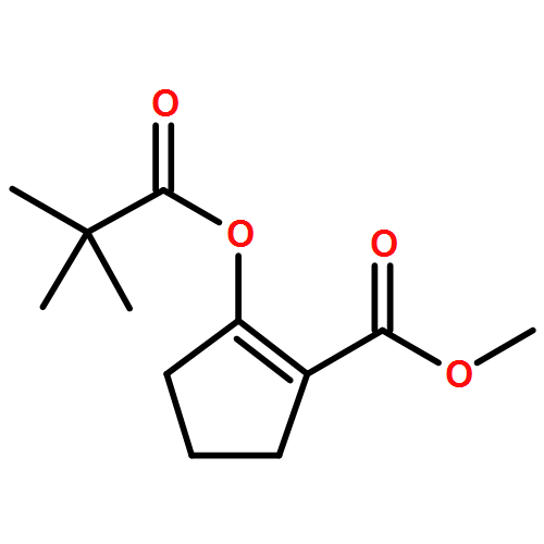 1-Cyclopentene-1-carboxylic acid, 2-(2,2-dimethyl-1-oxopropoxy)-, methyl ester