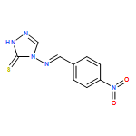 3H-1,2,4-Triazole-3-thione, 2,4-dihydro-4-[[(4-nitrophenyl)methylene]amino]-