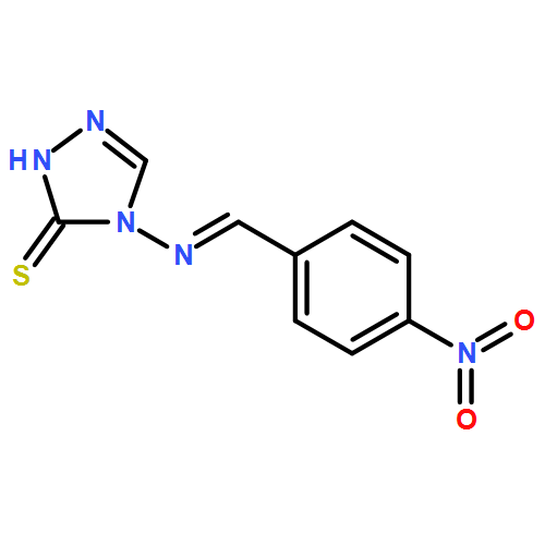 3H-1,2,4-Triazole-3-thione, 2,4-dihydro-4-[[(4-nitrophenyl)methylene]amino]-