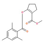 Benzoic acid, 2,4,6-trimethyl-, 2-(methoxycarbonyl)-1-cyclopenten-1-yl ester