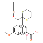 Benzoic acid, 3-[2-[(3,5-dimethoxyphenyl)[[(1,1-dimethylethyl)dimethylsilyl]oxy]methyl]-1,3-dithian-2-yl]-