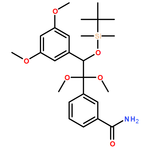 Benzamide, 3-[2-(3,5-dimethoxyphenyl)-2-[[(1,1-dimethylethyl)dimethylsilyl]oxy]-1,1-dimethoxyethyl]-