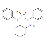 Phosphorodithioic acid, S,S-diphenyl ester, compd. with cyclohexanamine (1:1)