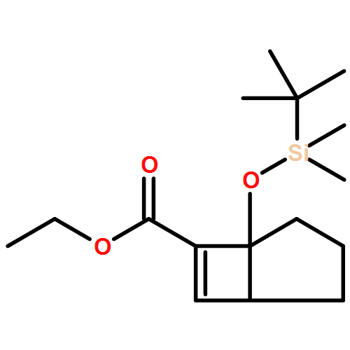 Bicyclo[3.2.0]hept-6-ene-6-carboxylic acid, 5-[[(1,1-dimethylethyl)dimethylsilyl]oxy]-, ethyl ester