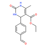 5-Pyrimidinecarboxylic acid, 4-(4-formylphenyl)-1,2,3,4-tetrahydro-6-methyl-2-oxo-, ethyl ester